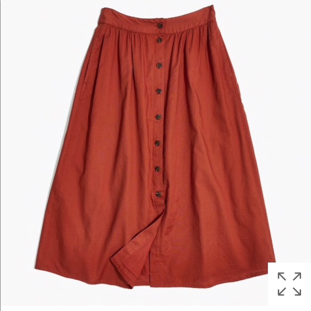 Madewell button down skirt